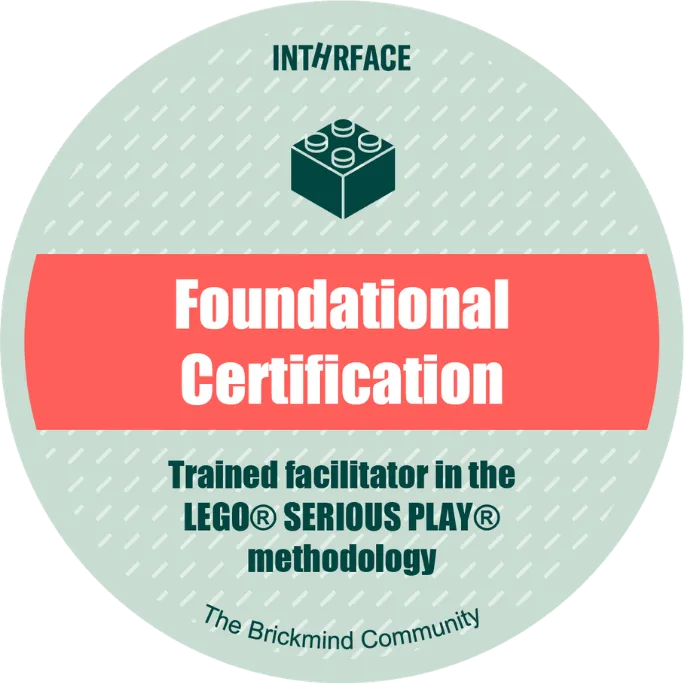 LEGO Serious Play certified facilitator badge